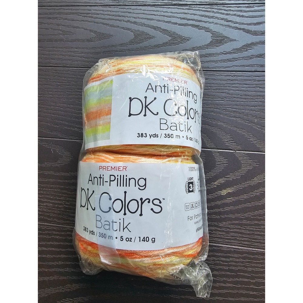 Premier Anti-Pilling DK Colors Batik Yarn Sunny Day 2053-03 2 Cakes 383yds Each